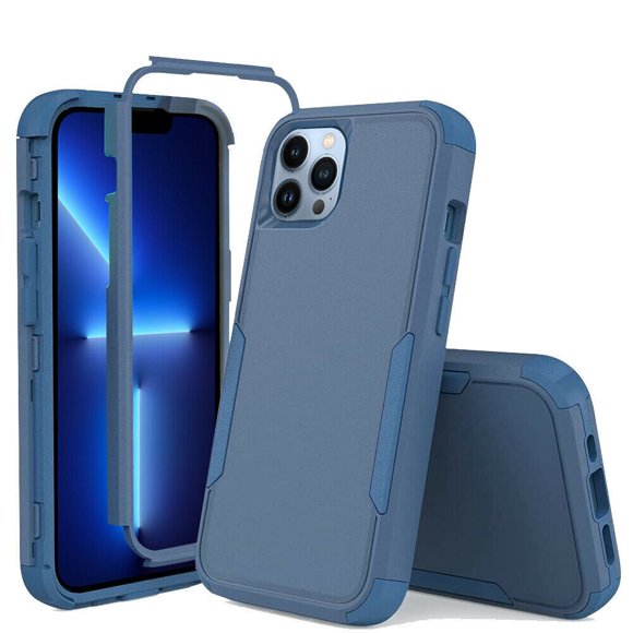 iPhone 14 Case Shockproof Dust/Drop Proof 3-Layer Full Body Protection Rugged Heavy Duty Durable Cover Case for Apple iPhone 14 6.1-inch