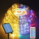 thumbnail image 1 of Luces de cuerda solares ICRGB 20m 200 LED IP67 impermeables con control remoto, 1 of 8