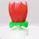 thumbnail image 2 of Muyoka Las velas musicales de doble rotaci贸n abren giros y reproducen la decoraci贸n de pasteles para la fiesta de cumplea帽os, rojo, 2 of 7