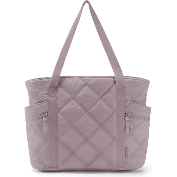 Tote Bag for Women, Puffer Tote Bag with Zipper, Travel Essentials Quilted Nurse Bag Carry On Bag Gifts for Women