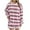 Pink, variant on 2 Picec of Outfit Sets for Womens Fashion Plus Size Summer and Autumn Striped Knitted Long Sleeved Round Neck Top Pants Set