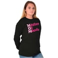 thumbnail image 5 of Mom Master of Moods Funny Mothers Day Women's Long Sleeve T Shirt Brisco Brands X, 5 of 6