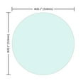 thumbnail image 4 of 20 Inch Round Tempered Glass Table Top Clear Glass 1/4 Inch Thick Round Polished Edge (Only Glass Table Top), 4 of 4
