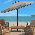 thumbnail image 2 of SAFAVIEH Venice 11' Market Crank Round Umbrella, Grey, 2 of 6