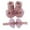 Watermelon Red, variant on lnmuld Baby Socks Soft Sole Baby Socks with Matching Hair Bow Set Non- Floor Footwear for Toddlers and Kids Size:0-6 Months