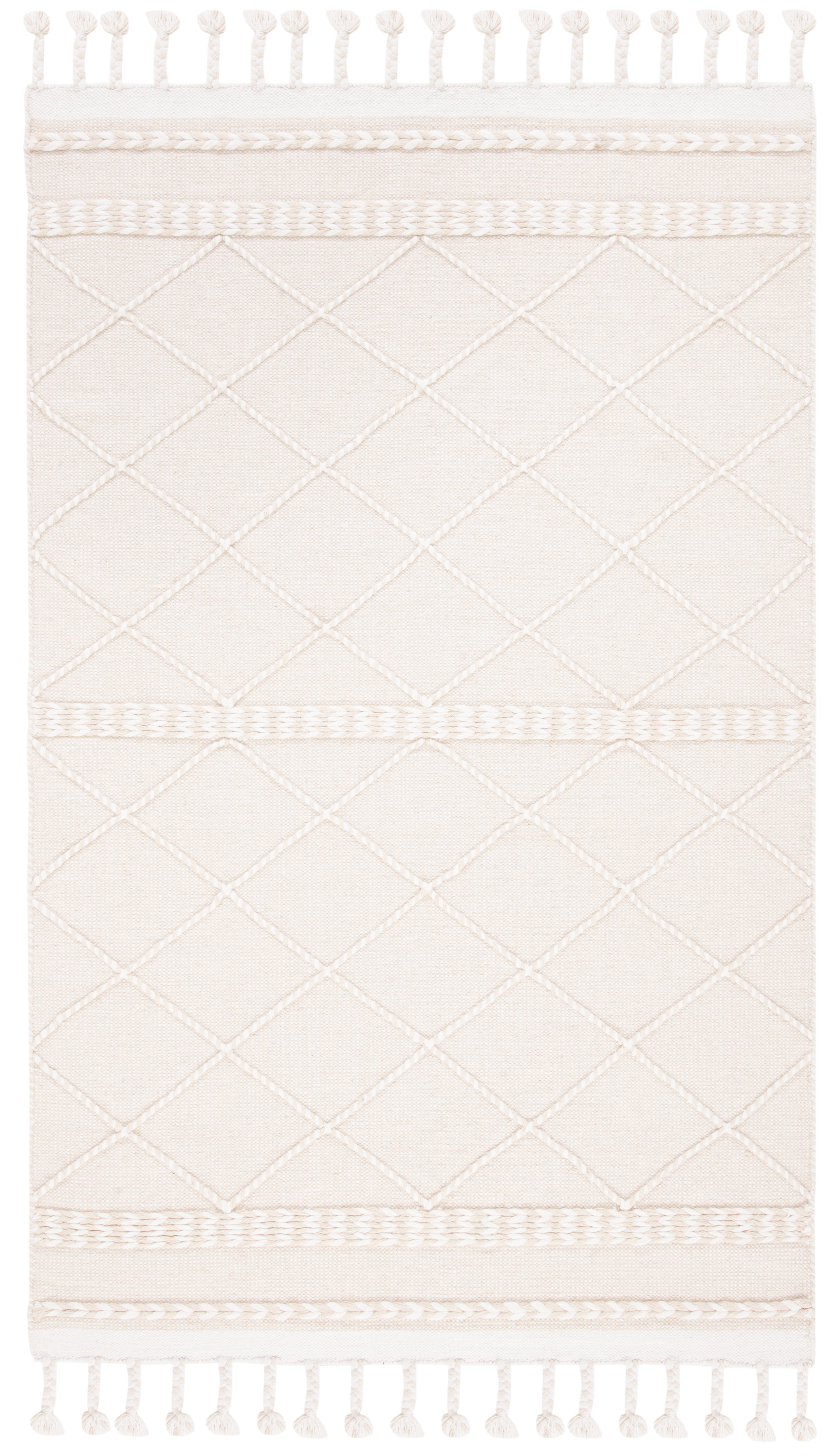 SAFAVIEH Casablanca Roswell Geometric Area Rug, Beige/Ivory, 8' x 10'