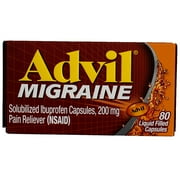 Advil Migraine Pain Reliever Liquid Filled Capsules 80 Capsules (Pack of 3)