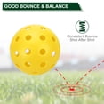 thumbnail image 3 of Uxcell 40 Holes Outdoor Pickleball Balls USA Pickleball Pickleball Ball for Amateurs, Yellow 8 Pack, 3 of 7