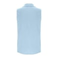 thumbnail image 4 of Up to 65% Off!Chiccall Mens Casual Button Down Shirts 2025 Summer Fashion Solid Sleeveless Tank Tops Light Blue, 4 of 5