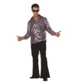 thumbnail image 1 of Camiseta RG Costumes Disco Inferno plateada, talla L, 1 of 1