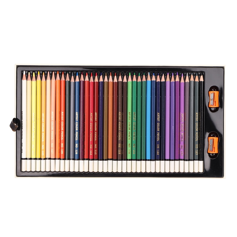 YAHHU 120 Different Color Pencils Set with 2 Sharpeners, Hexagon Redwood Artist Drawing Pencil for Sketching, Adult Coloring Books, School Stationary and Kid Art Supplies (6.9 inches / 17.5 cm)