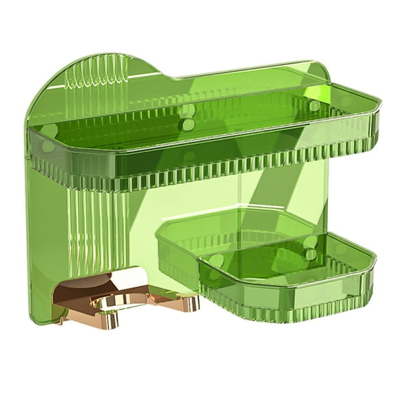 Fesfesfes Thickened Plastic Bathroom Storage Shelf Non Porous Wall Mounted Organizer Enhancing Bathroom Functionality with Versatile Compartments for Toiletries Towels and Cosmetics Providing