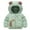 Light Green, variant on WOYY Toddler Boys Cute Capybara Down Coat Lightweight Hooded Puffer Jacket, Sizes 2-3T