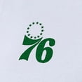thumbnail image 4 of Women's Antigua White Philadelphia 76ers St. Patrick's Day Intent Quarter-Zip Top, 4 of 4