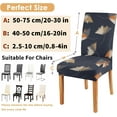 thumbnail image 3 of Oversize Morden Chair Covers for Dining Room Set of 4,Large Stretch Spandex Parsons Chair Slipcovers ,Removable Washable Kitchen Chair Seat Cover Protector for Home Party Ceremony Dinner（Morden,4PCS）, 3 of 6