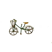 G & F Products Miniature Mini Bicycle 10022, Dollhouse Miniature Metal Bicycle 1.6 Ounces, Green