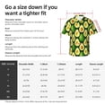 thumbnail image 3 of KLL Men's Hawaiian Shirt Short Sleeve Button Down Beach Shirts-Avocado, 3 of 5