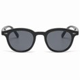 thumbnail image 3 of Retro Sunglasses Korean Fashion Simple Lightweight Eyewear with Resin Lens and PC Frame Street Shot Look Frame Width, 3 of 4