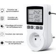thumbnail image 3 of Toma de termostato, controlador de temperatura, temporizador digital programable con sonda, toma de termostato, invernadero de calefacción, acuario 1pc, 3 of 5