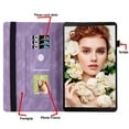 thumbnail image 3 of XYX Case for MatePad T10s 10.1 inch AGS3-L09 AGS3-W09, Retro Butterfly Slim Folio Stand Cover (Purple), 3 of 6