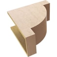 thumbnail image 6 of 9"W x 18"D x 18"H Classic Alpine Rough Cedar Woodgrain TimberThane Corbel, Primed Tan, 6 of 6