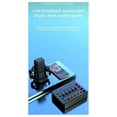 thumbnail image 4 of 48V Sound Card Audio Mixer Rechargeable Audio Interface RGB Mixer with XLR Microphone Interface for Podcasting/Recording, 4 of 5