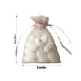 thumbnail image 3 of Efavormart 50PCS ROSE QUARTZ Organza Gift Bag Drawstring Pouch Wedding Favors Bridal Shower Treat Jewelry Bags - 3"x4", 3 of 10