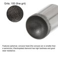thumbnail image 3 of Unique Bargains 17mm 600 Grits Diamond Mounted Point Spherical Concave Head Bead Grinding Bit, 3 of 5