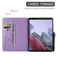 thumbnail image 2 of Galaxy Tab A7 Lite 8.7-inch T220 T225 Case,Dteck Magnetic Leather Card Holder Wallet Butterfly Pattern Kickstand Case for Samsung Tab A7 Lite 8.7" 2021 Lightweight Shockproof Cover,Purple, 2 of 5