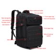 thumbnail image 3 of Mochila de Exterior para Hombre Tela Oxford Gran Capacidad Impermeable Ligera para Acampar Senderismo Ciclismo Escalada Viajar ANGGREK Otros, 3 of 8