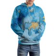 thumbnail image 5 of Oceanic Gold Map Print Men's Women Vintage 3D Hooded Sweatshirt - All-Season Loose Fit Streetwear, 5 of 6