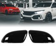thumbnail image 2 of Par Coche Exterior Retrovisor Espejo Cubierta Tapa Brillante Negro 5K0857536, 2 of 6