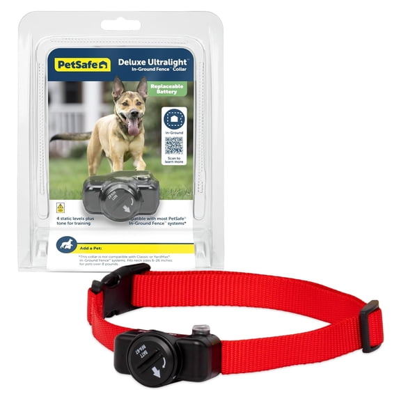PetSafe Ultralight Receiver Collar for Dogs and Cats, Waterproof, Tone & Static