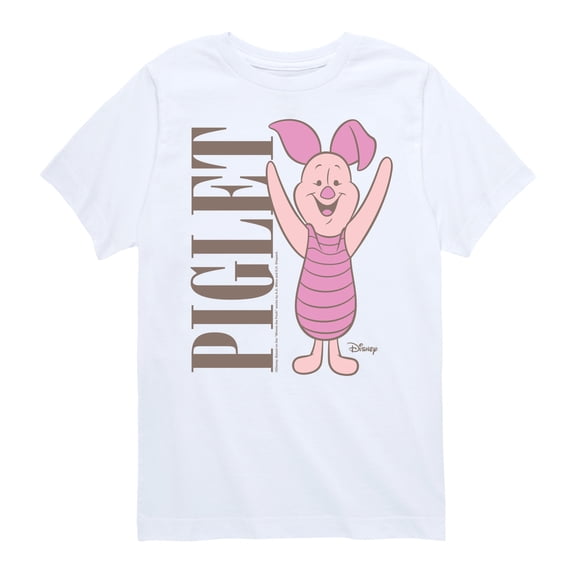 Winnie the Pooh - Piglet - Youth Boys Short Sleeve Graphic T-Shirt