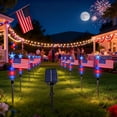 thumbnail image 4 of 1 To 8 US Independence Day Solar Outdoor Courtyard LED Flag Lamp（500mah）, 4 of 9