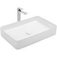thumbnail image 1 of Swiss Madison Well Made Forever SM-VS231 Concorde 24" Rectangle Ceramic Vessel Sink, Glossy White, 1 of 4