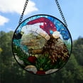 thumbnail image 2 of Hedgehog Ornament Christmas 2025, Hedgehog Stained Glass Sun Catcher – Artistic Hanging Window Decor, Perfect Gift for Animal Lovers, 2 of 5