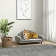 thumbnail image 2 of Raised Dog Sofa Elevated Pet Bed for Small & Medium Dogs Grey, 2 of 7