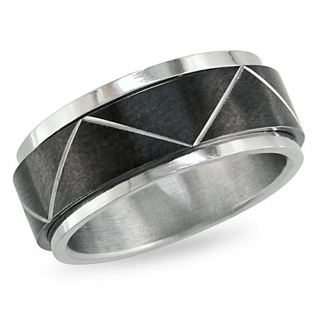 Two-Tone Stainless Steel Men's Two Layer Band