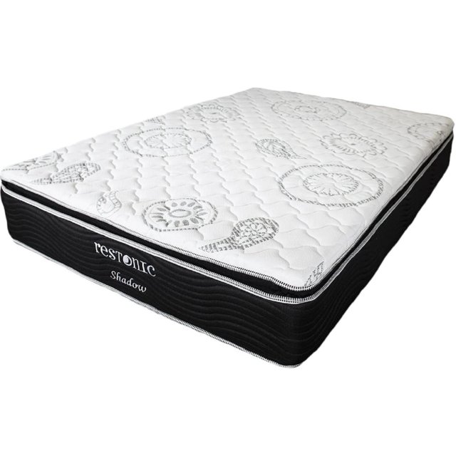 Colchón Restonic King Size Soul Acojinadado Tacto Suave Linea Shadow