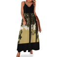 thumbnail image 1 of Vestido sin mangas dorado y negro, tendencia de ropa de mujer 2024, vestido de fiesta de lujo para mujer, vestido de cumpleaños para mujer, 1 of 7