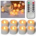 thumbnail image 2 of Juego de 12 velas eléctricas a pilas con mando a distancia para decorar, 2 of 5
