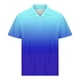 thumbnail image 4 of Camisas de Manga Larga para Hombres Manga Corta Sólida Girar Hacia Abajo Botones de Cuello Camiseta Blusa Imitación Rack, Top de Moda Casual, 4 of 6