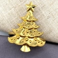 thumbnail image 4 of Christmas Napkin Rings Set of 6, Gold/Silver Xmas Tree Snowflake Elk Napkin Holder Rings for Christmas Wedding Holiday Dinner Table Decoration, 4 of 7