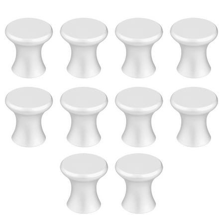 Billet Aluminum Door Handle Pulls - 21mmx22mm Door Dresser Cabinet Single Hole Aluminum Alloy Pull Handle Knob 10pcs