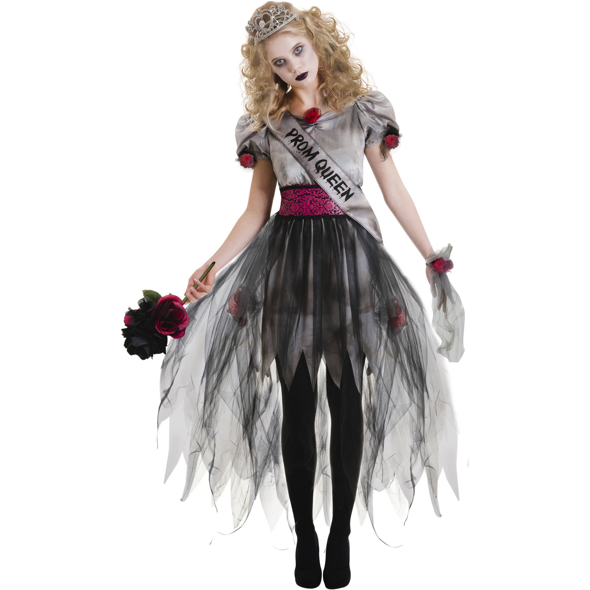 Drop Dead Gorgeous Prom Queen Halloween Deluxe Fancy Dress Costume Adult Wo...