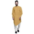 thumbnail image 1 of Atasi Chinese Collar Shirt Full Sleeve Kurta For Men Wedding Long Kurta, 1 of 5