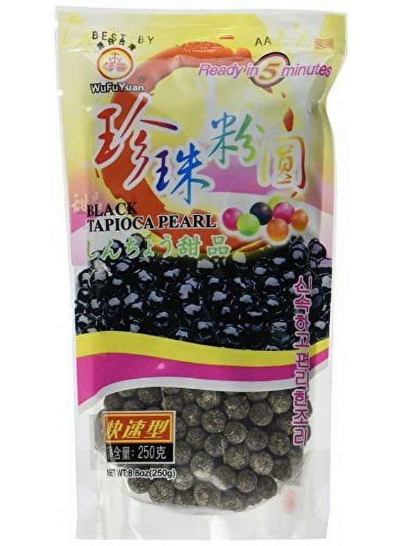 NineChef Bundle - WuFuYuan - Tapioca Pearl Black 8.8 Oz / 250 G (Pack of 1)