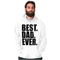 thumbnail image 4 of Cool Father's Day Best Dad Ever Men's Big & Tall Graphic Hoodie Brisco Brands 3X, 4 of 5