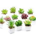thumbnail image 3 of Nituyy Artificial Plant with Flowerpot Home Plastic Aloe Desktop Decor, 3 of 3